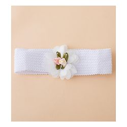 Babyhug Free Size Headbands With Floral Applique Pack of 4 - Multicolor