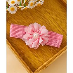 Babyhug Free Size Headbands With Floral Applique Pack of 4 - Multicolor
