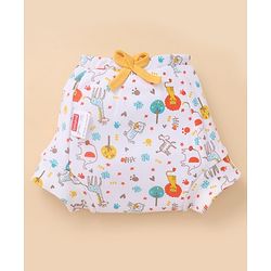 Babyhug 100% Cotton Reusable Potty Training Pull-Up Padded Pants for Babies Size 0 (9 to 12 Months)| Pack of 6| Absorbent & Washable| Toddler Training Underwear