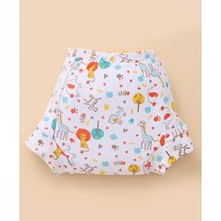Babyhug 100% Cotton Reusable Potty Training Pull-Up Padded Pants for Babies Size 0 (9 to 12 Months)| Pack of 6| Absorbent & Washable| Toddler Training Underwear