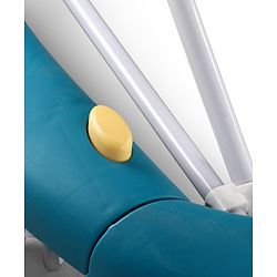 Babyhug Musical Baby Walker with Rocker Function 2-in-1 Convertible Adjustable Height| Compact Fold| Activity Toy Tray Stable Design Multi-Directional Wheels 624 Months - Blue
