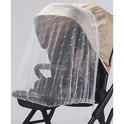 Babyhug Premium Baby Stroller with One-Hand Compact Fold - Beige| Compact Fold| Reclining Backrest| Safety Harness| Swivel Wheels with Lock| Linked Brake| Durable Aluminium Frame| Air Cabin Friendly