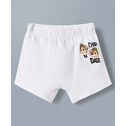 Babyhug Disney Single Jersey Knit Trunks with Chip N Dale Graphics Pack of 3 - Red Green & White