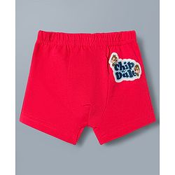 Babyhug Disney Single Jersey Knit Trunks with Chip N Dale Graphics Pack of 3 - Red Green & White