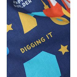 Babyhug  Poplin woven Above Knee Length Boxer with JCB & Bear Print Pack of 3- Navy & Yellow