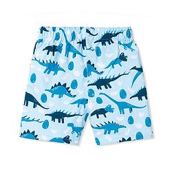 Babyhug Poplin Woven Above Knee Length Space & Dino Printed Boxer Pack of 3 - Navy & Yellow