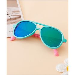 Babyhug Free Size Solid Coloured Sunglasses - Black & Blue