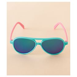 Babyhug Free Size Solid Coloured Sunglasses - Black & Blue