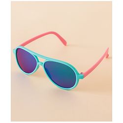 Babyhug Free Size Solid Coloured Sunglasses - Black & Blue