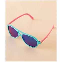 Babyhug Free Size Solid Coloured Sunglasses - Black & Blue