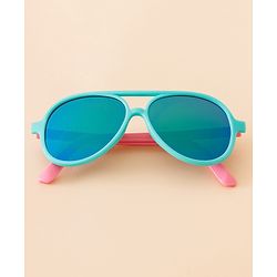 Babyhug Free Size Solid Coloured Sunglasses - Black & Blue