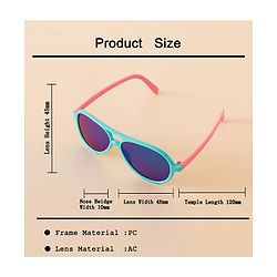 Babyhug Free Size Solid Coloured Sunglasses - Black & Blue