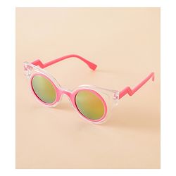 Babyhug Solid Coloured Sunglasses - White & Silver