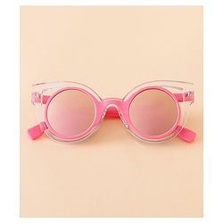 Babyhug Solid Coloured Sunglasses - White & Silver