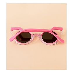 Babyhug Solid Coloured Sunglasses - White & Silver