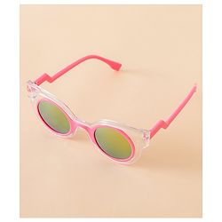 Babyhug Solid Coloured Sunglasses - White & Silver
