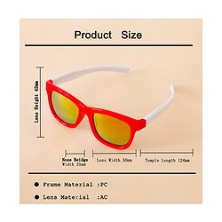 Babyhug Free Size Solid Coloured Sunglasses - Red