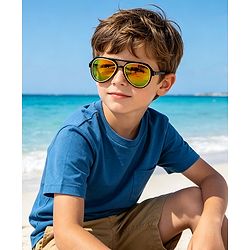 Babyhug Free Size Gradient Sunglasses - Black & Red