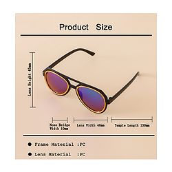 Babyhug Free Size Gradient Sunglasses - Black & Red