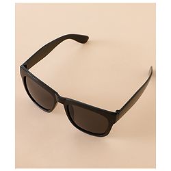 Babyhug Free Size Solid Color Sunglasses - Black & Red