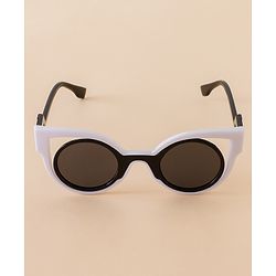 Babyhug Free Size Solid Color Sunglasses - Black & White