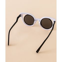 Babyhug Free Size Solid Color Sunglasses - Black & White