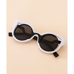 Babyhug Free Size Solid Color Sunglasses - Black & White
