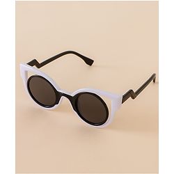 Babyhug Free Size Solid Color Sunglasses - Black & White