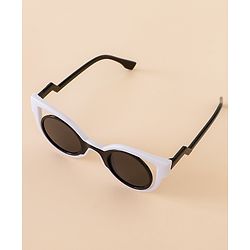 Babyhug Free Size Solid Color Sunglasses - Black & White