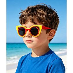 Babyhug Free Size Solid Color Sunglasses - Black & White