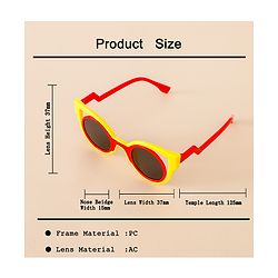 Babyhug Free Size Solid Color Sunglasses - Black & White