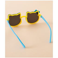 Babyhug Solid Coloured Sunglasses With Bow Applique - Black & Blue