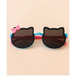 Babyhug Solid Coloured Sunglasses With Bow Applique - Black & Blue