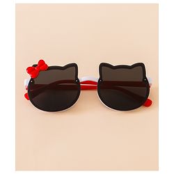 Babyhug Solid Coloured Sunglasses With Bow Applique - Black & Blue