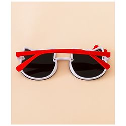Babyhug Solid Coloured Sunglasses With Bow Applique - Black & Blue