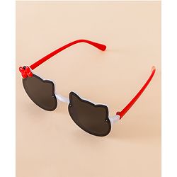Babyhug Solid Coloured Sunglasses With Bow Applique - Black & Blue