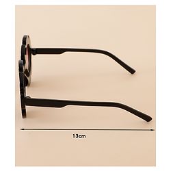 Babyhug Free Size Solid Color Floral Shaped Sunglasses - Red