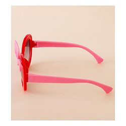 Babyhug Solid Coloured Sunglasses With Bow Applique - Black & Red