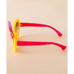 Babyhug Solid Coloured Sunglasses With Bow Applique - Black & Red