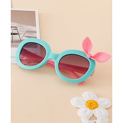 Babyhug Solid Coloured Sunglasses With Bow Applique - Black & Red