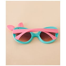 Babyhug Solid Coloured Sunglasses With Bow Applique - Black & Red