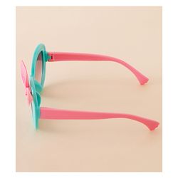 Babyhug Solid Coloured Sunglasses With Bow Applique - Black & Red