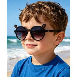 Babyhug Solid Coloured Sunglasses With Applique - Black