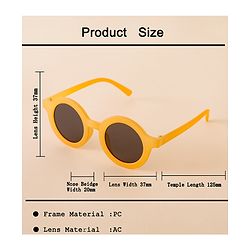 Babyhug Free Size Solid Color Sunglasses - Black