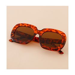 Babyhug Free Size Leopard Print Sunglasses  - Brown