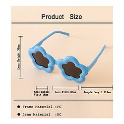 Babyhug Free Size Star Shaped Sunglasses - Blue