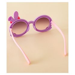 Babyhug Solid Coloured  Sunglasses With Applique - Purple