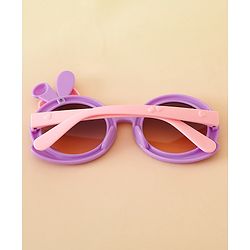 Babyhug Solid Coloured  Sunglasses With Applique - Purple