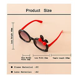 Babyhug Solid Coloured  Sunglasses With Applique - Purple