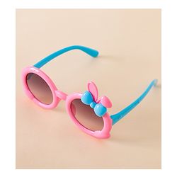 Babyhug Solid Coloured  Sunglasses With Applique - Purple